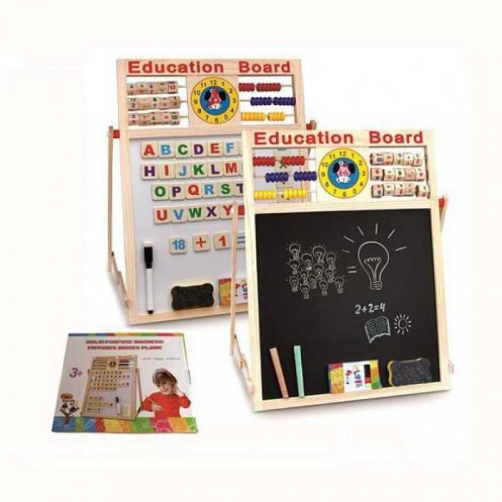 Multipurpose  Educational Learning Board With Magnetic Bangla and English Bornomala
